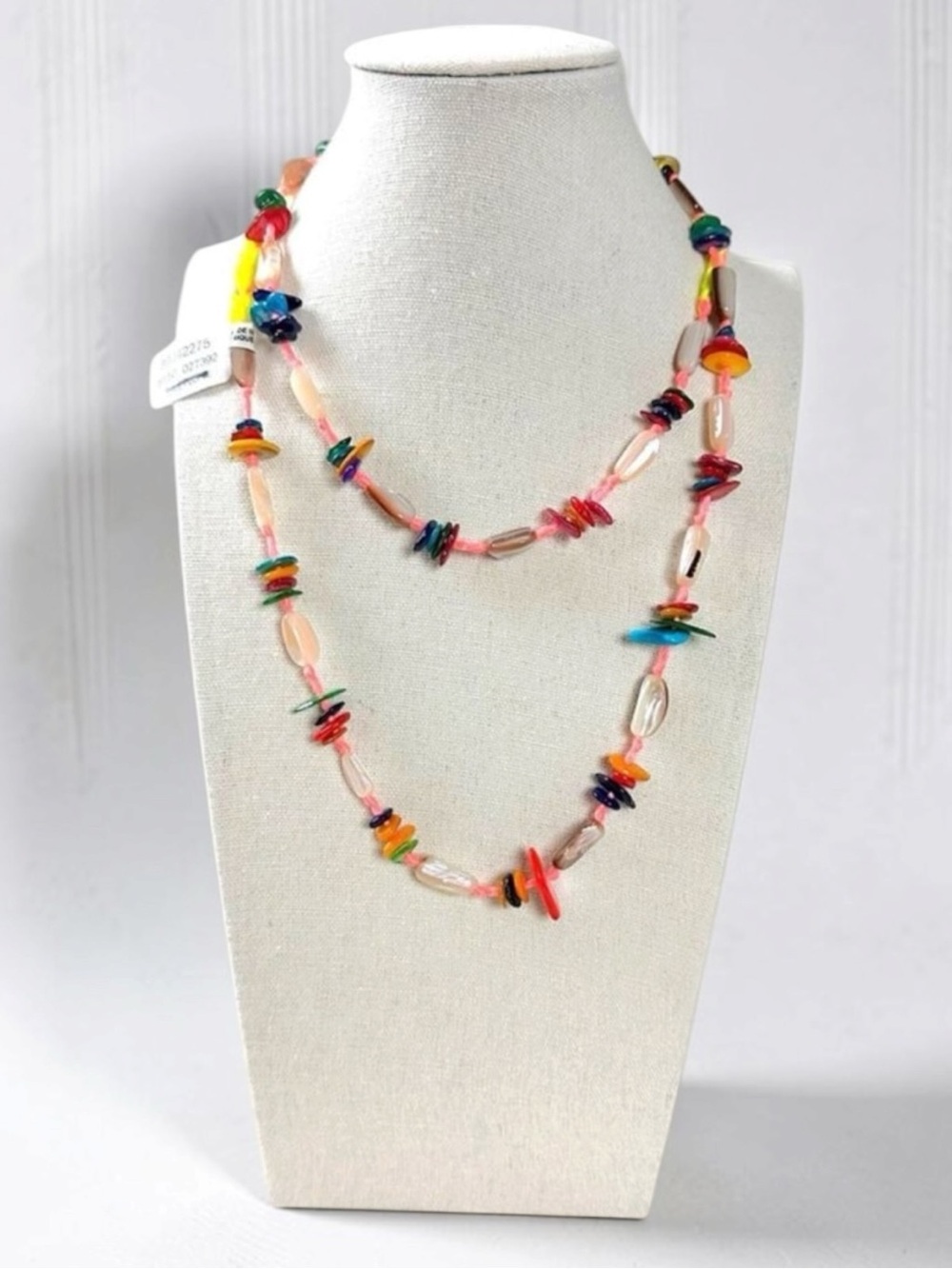 Free People Ariana Ost At The Market Necklace Pink NWT Belly Chain Shells Beach